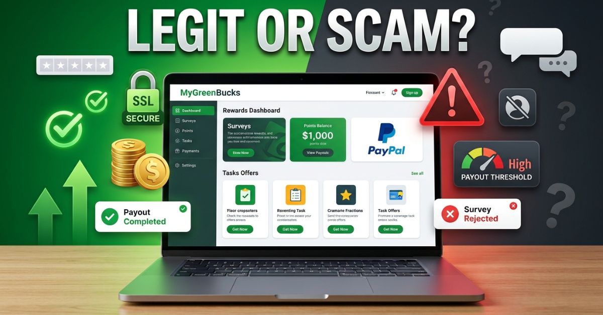 My GreenBucks.net Explained: Honest Review, Legitimacy, Earnings & Safety Guide (2026)