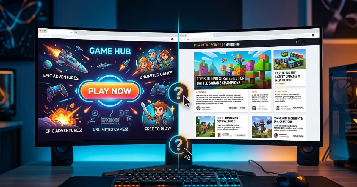 playing games on playbattlesquare